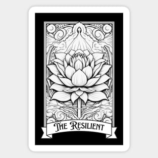 Lotus Tarot Card Magnet